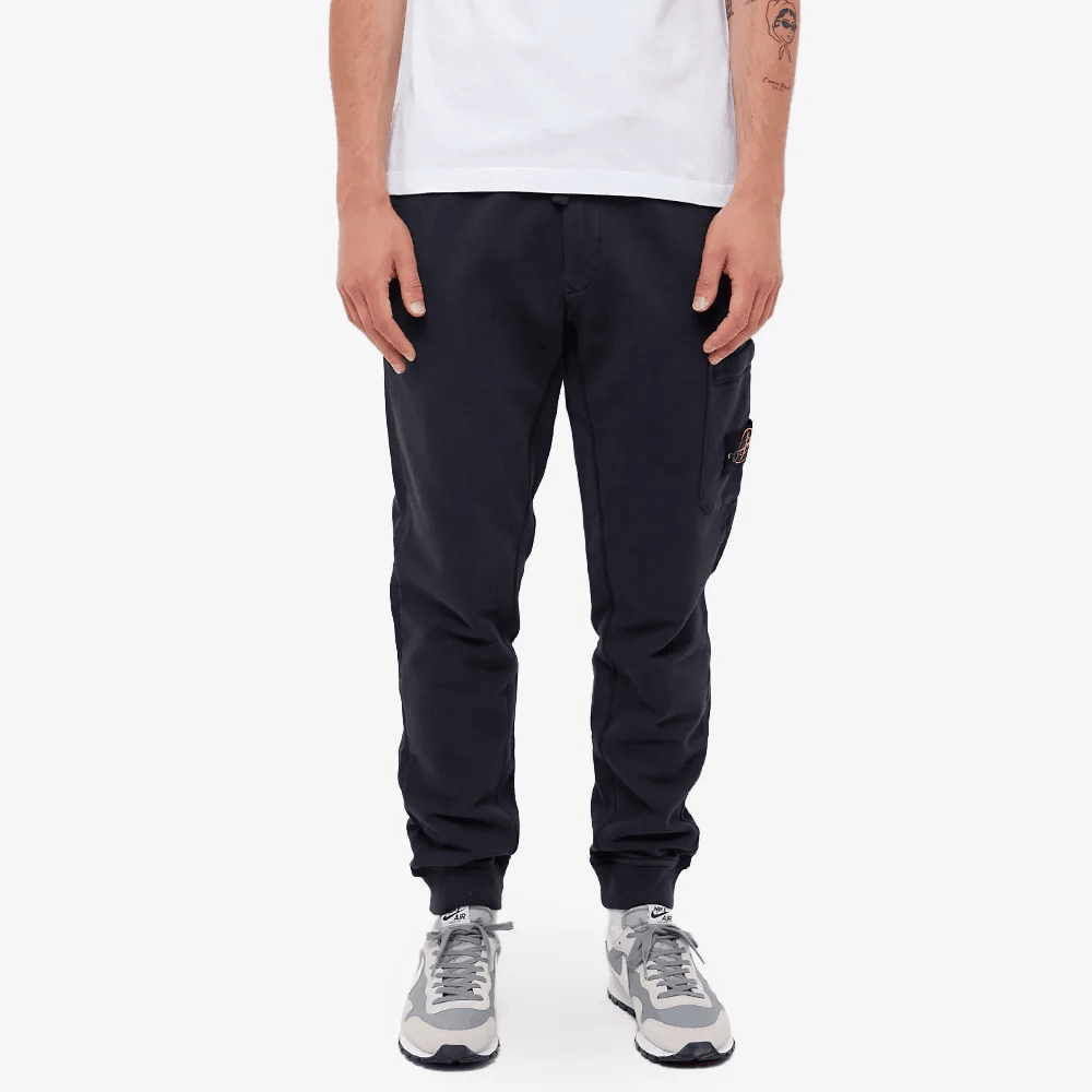 Mens black best sale stone island joggers