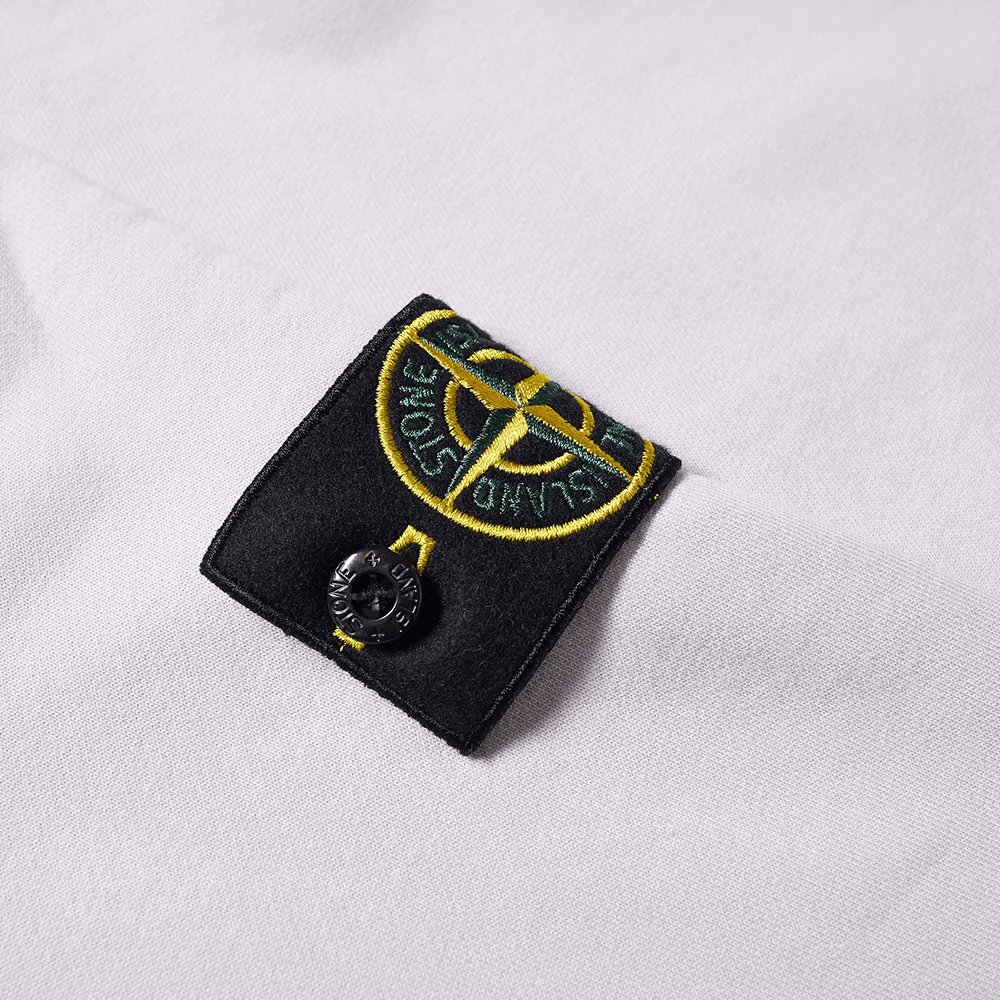 Stone Island Zip Up Hoodie Onion Pink - Urban Menswear