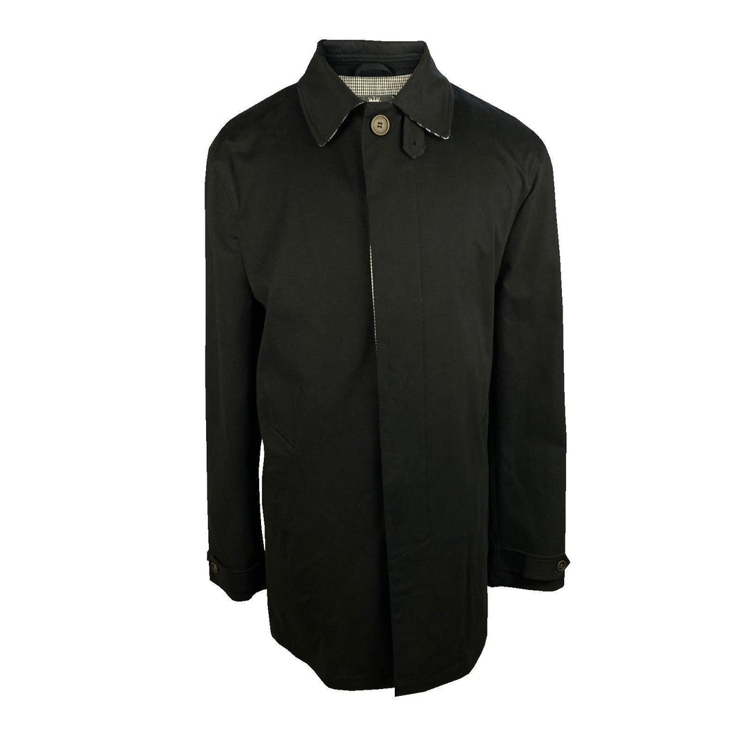 Trojan Dogtooth Mac Jacket Black - Urban Menswear
