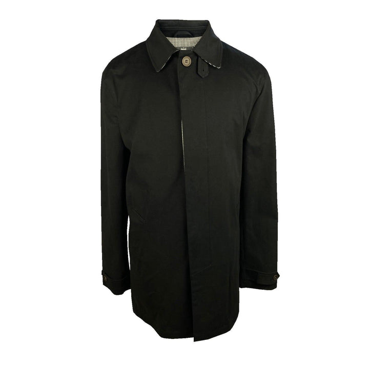 Trojan Dogtooth Mac Jacket Black - Urban Menswear