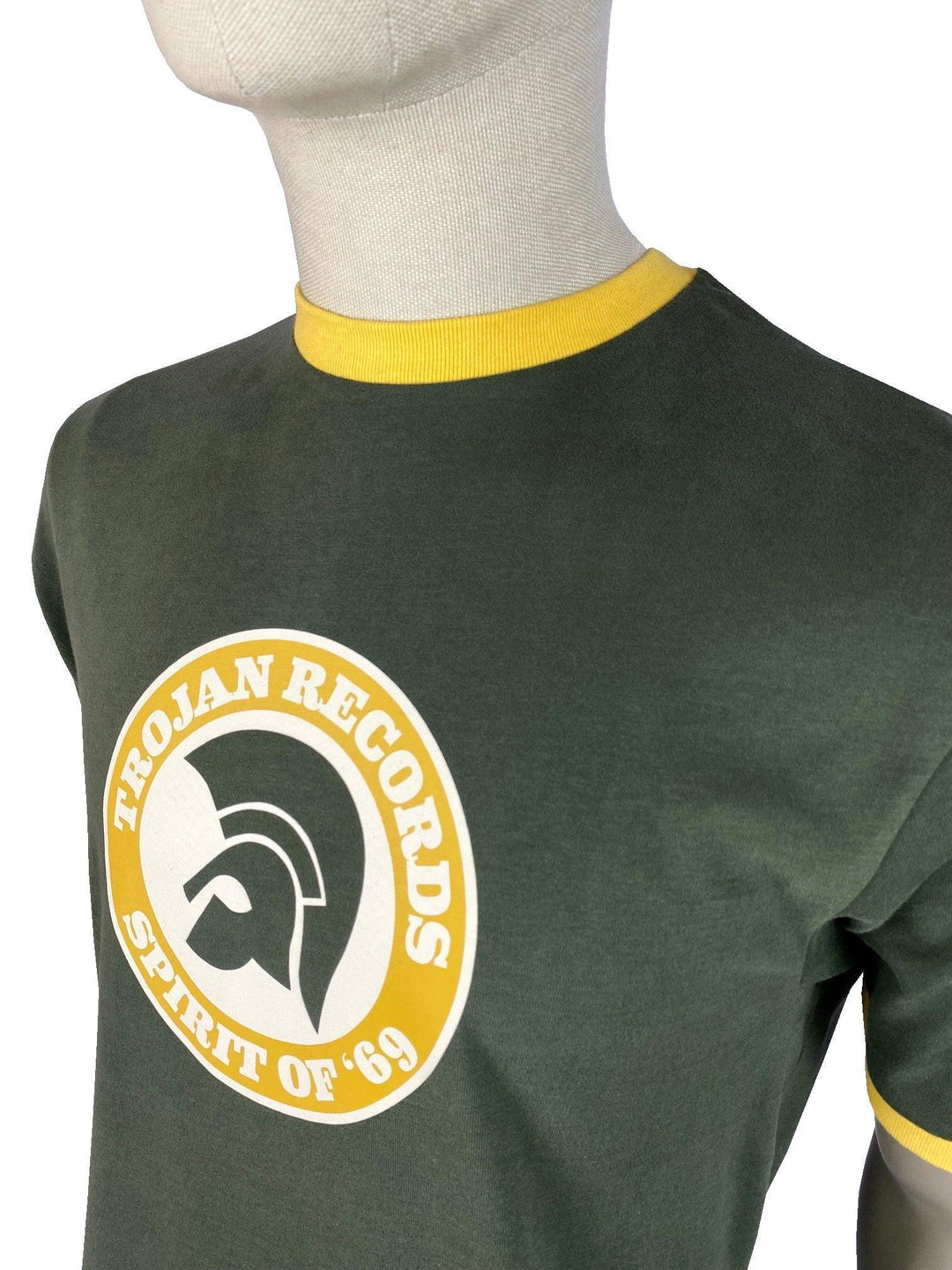 Trojan Records Spirit of 69' T Shirt Army Green - Urban Menswear