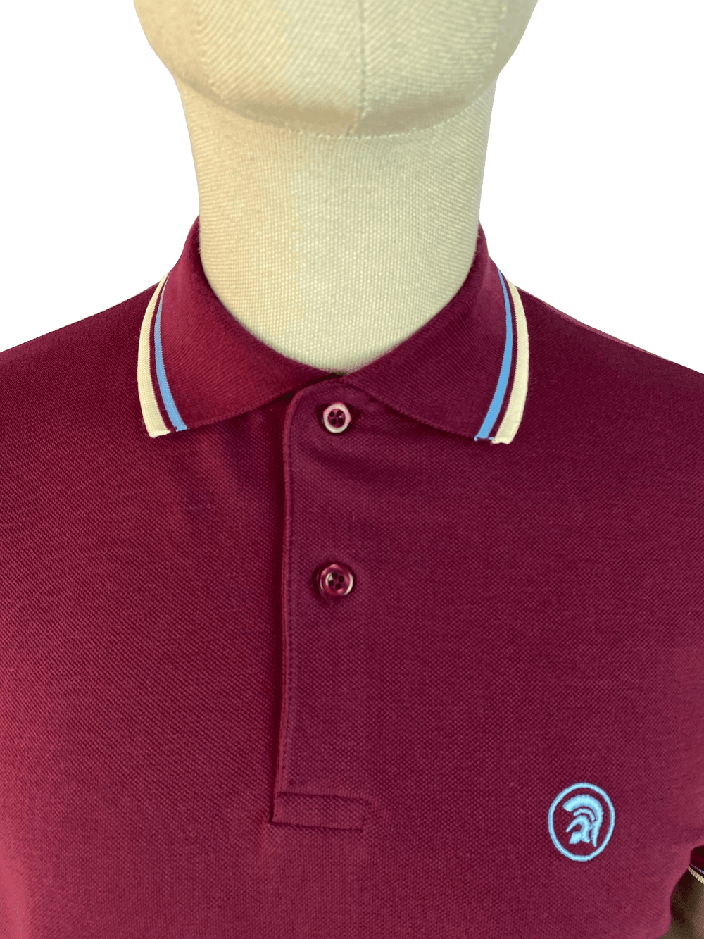 Trojan Twin Tipped Pique Polo Port - Urban Menswear