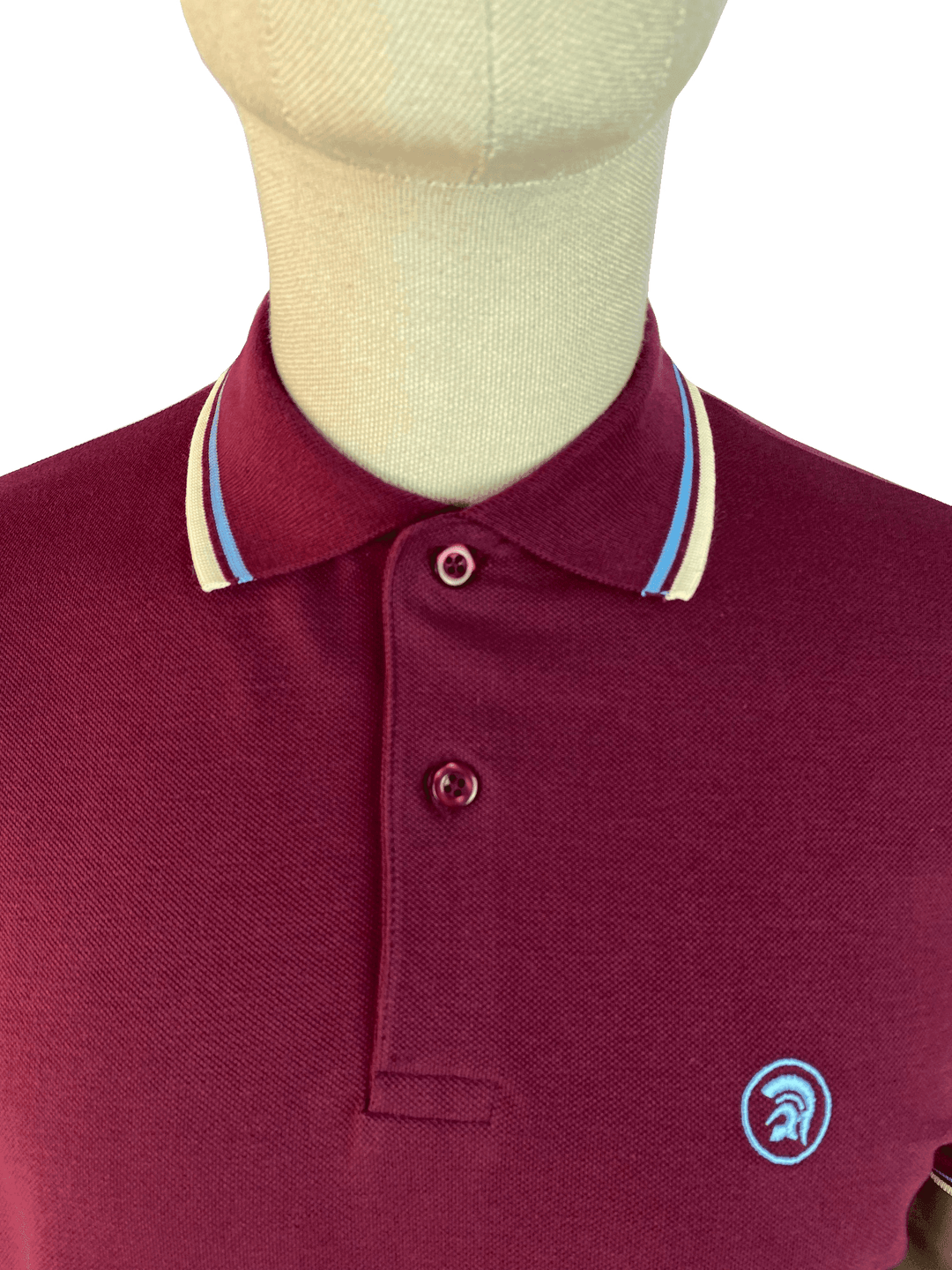 Trojan Twin Tipped Pique Polo Port - Urban Menswear