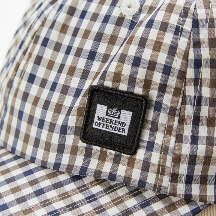 Weekend Offender Clay Check Cap - Urban Menswear