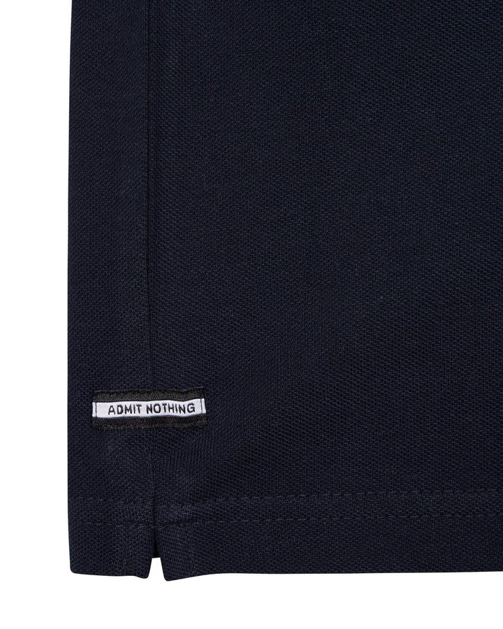 Weekend Offender Sakai Check Polo Shirt Navy - Urban Menswear