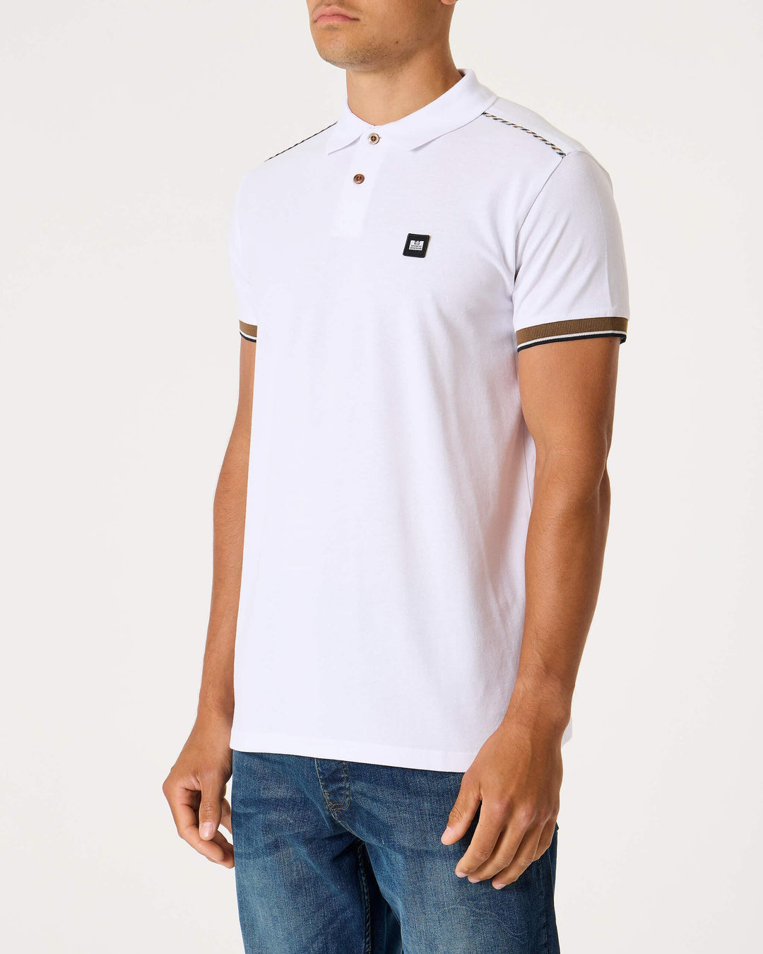 Weekend Offender Sakai Polo Shirt White - Urban Menswear
